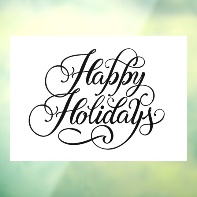 Happy Holidays Window Cloning Fensteraufkleber (Blatt 3)
