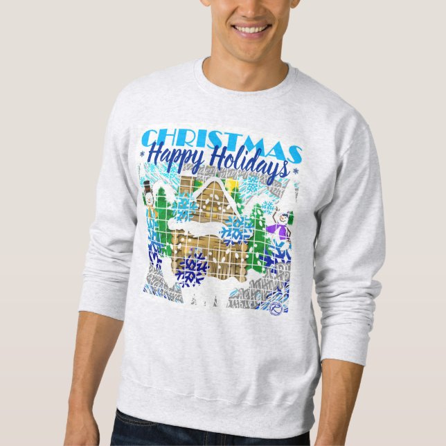 HAPPY HOLIDAYS | WINTER WONDERLAND | Advent | Sweatshirt (Vorderseite)