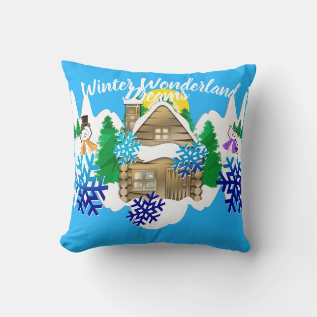 HAPPY HOLIDAYS | Winter Wonderland Dreams | Kissen (Vorderseite)