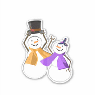 HAPPY HOLIDAYS   Winterfreunde   Aufkleber