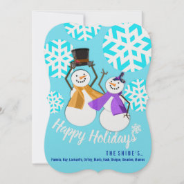 HAPPY HOLIDAYS | Winterfreunde | Urlaubskarte Feiertagskarte