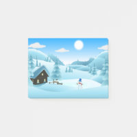 "HAPPY HOLIDAYS" WINTERLANDSCHAFT