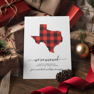 Happy Holidays   Wir haben uns bewegt   Texas Postkarte