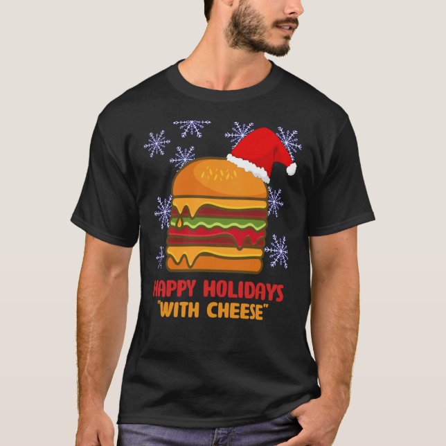 happy holidays with cheese samuel jackson t shirt  (Vorderseite)