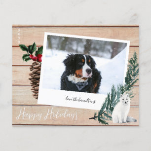 Happy Holidays Wood, Dog & Instant Foto Flyer