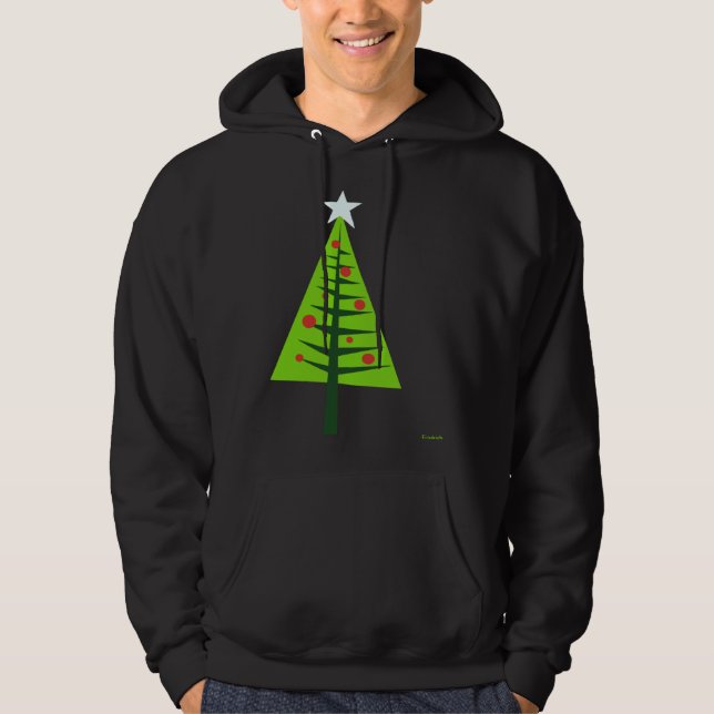 Happy Holidays X mas Tree Hoodie (Vorderseite)