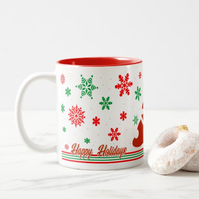 Happy Holidays X Mas Tree Tasse (Mit Donut)