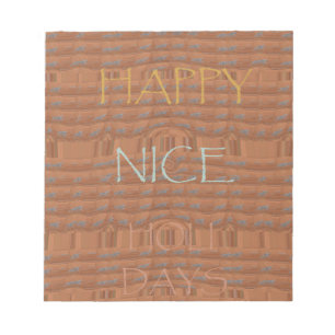 Happy Holidays Zebra Kunstdruckerei Notizblock