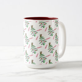 Happy Holidays Zweifarbige Tasse