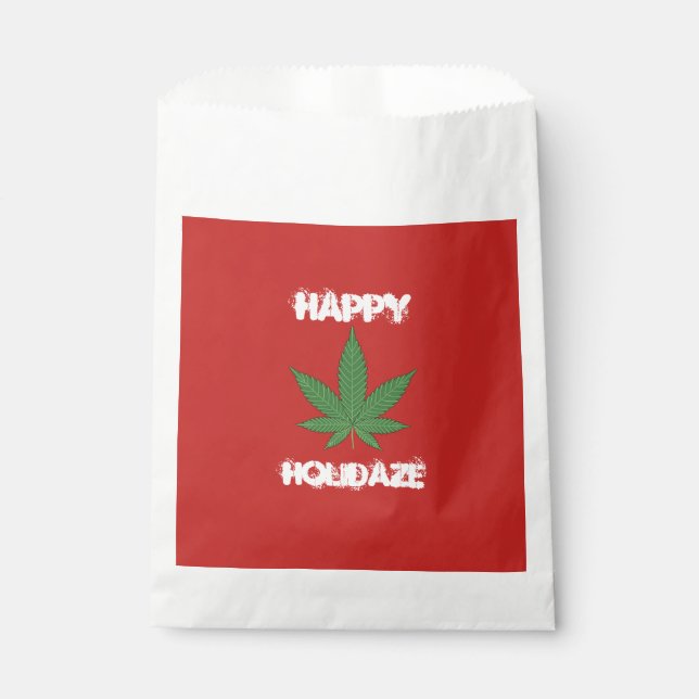 Happy Holidaze Personalisiert Geschenktütchen (Vorderseite)