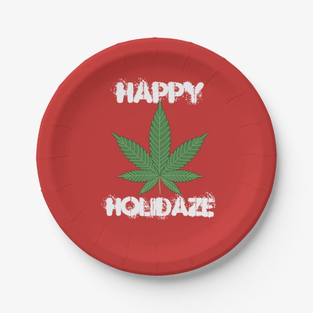 Happy Holidaze Personalisiert Pappteller