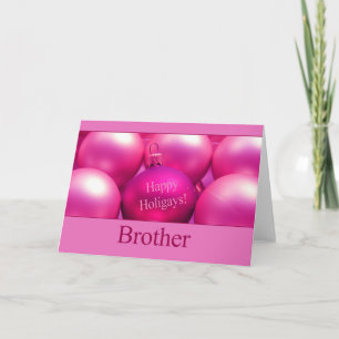 Happy Holigays Gay Brother Weihnachtskarte Feiertagskarte