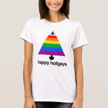 Happy Holigays Progress Pride Tree