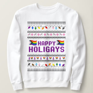 Happy Holigays Progress Prix Ugly Sweater Sweatshirt