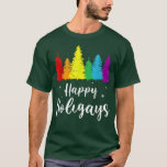 Happy Holigays Rainbow Weihnachten Pride LGBT Gay  T-Shirt<br><div class="desc">Happy Holigays Rainbow Weihnachten Pride LGBT Gay Pun Xmas .</div>