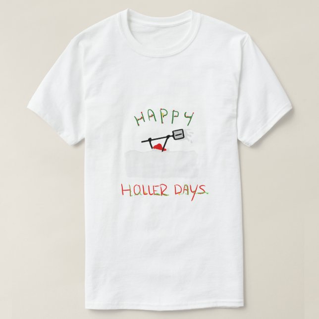 Happy Hollerdays 5 - Schneeschuhen. T-Shirt (Design vorne)