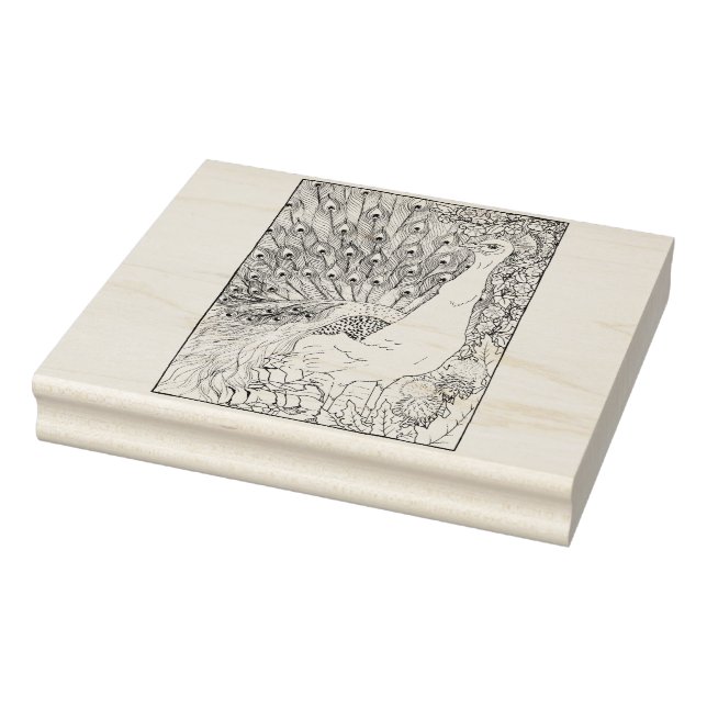 Happy Hollow Peacock Gummistempel (Stempel)