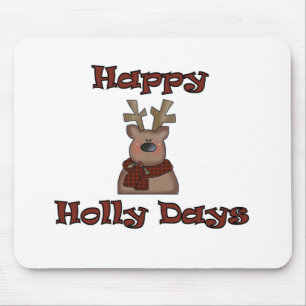 Happy Holly Days Mousepad