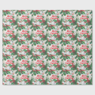 Happy Holly Dayz Weihnachtswrapping Paper Geschenkpapier