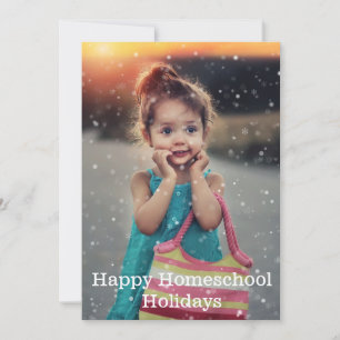 Happy Homeschool Holidays Feiertagskarte