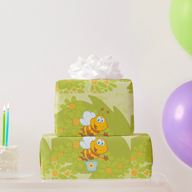 Happy Honey Bee Geschenkpapier (Von Creator hochgeladen)