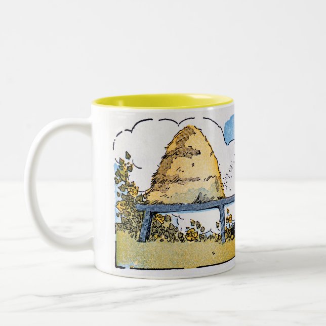 Happy Honey Bee Hive Vintag Art Tasse (Links)