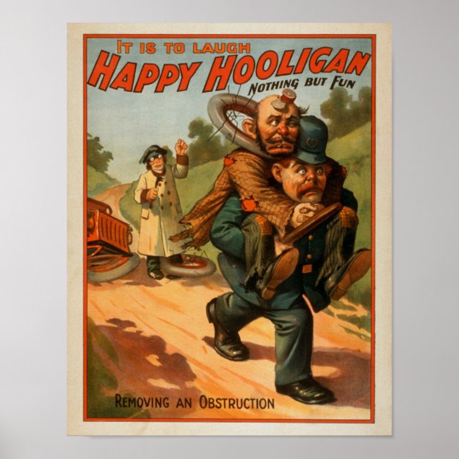 Happy Hooligan "It is to lagh" Theater Poster (Vorne)