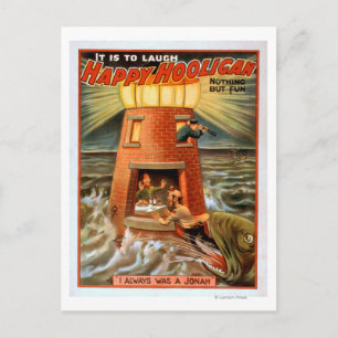 Happy Hooligan Lighthouse und Jonah Play Postkarte