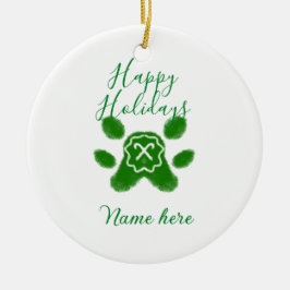 Happy Hop Hund Pfoten Candy Stock Tier Keramik Ornament