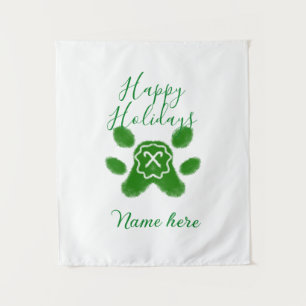 Happy Hop Hund Pfoten Candy Stock Tier Wandteppich