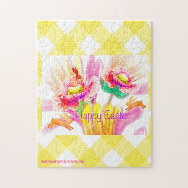 Happy Hopping Bunnies Puzzle (Vertikal)