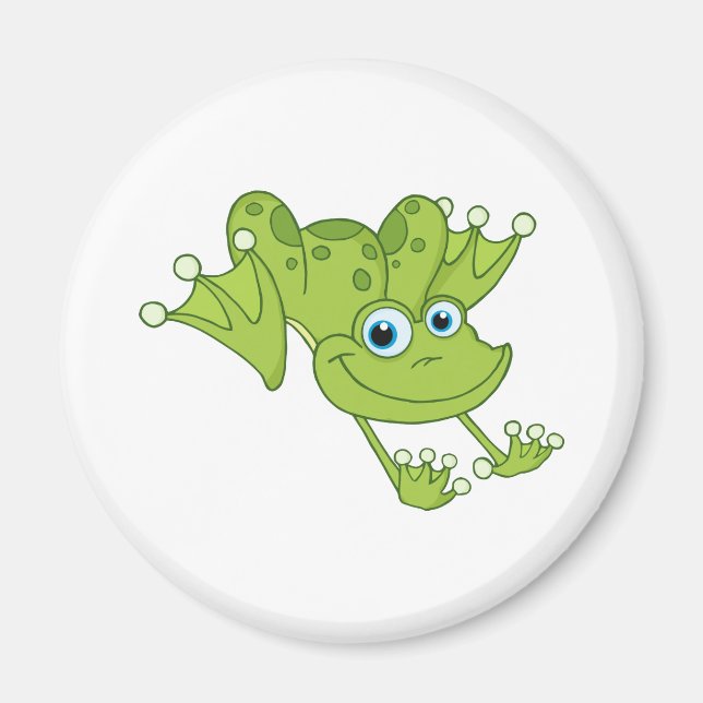 Happy Hopping Frog Magnet (Vorne)