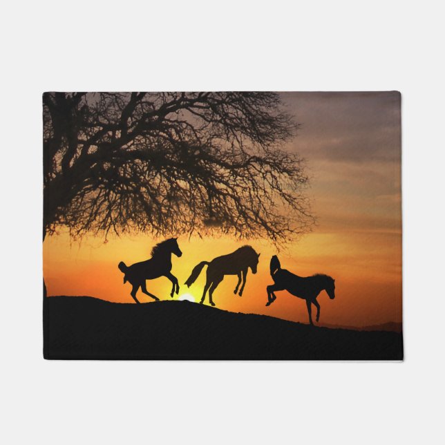 Happy Horse Door Mat Fußmatte (Vorderseite)