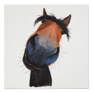 Happy Horse 'Happy Dave' by Shirley MacArthur Poster