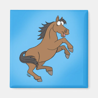 Happy Horse Magnet - Blau