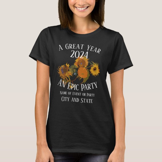 Happy Hour 2024 Bachelor Bachelorette Rente T-Shirt (Vorderseite)