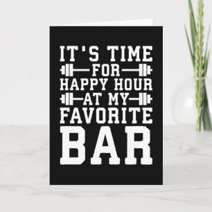 Happy Hour auf meinem Lieblings-Bar - Gym Inspirat Karte