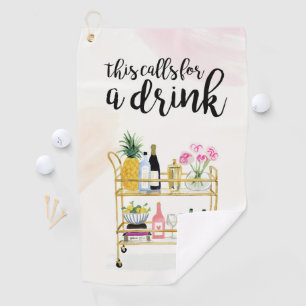 Happy Hour auf Zuhause II Golfhandtuch