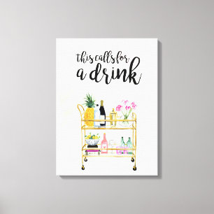 Happy Hour auf Zuhause II Leinwanddruck