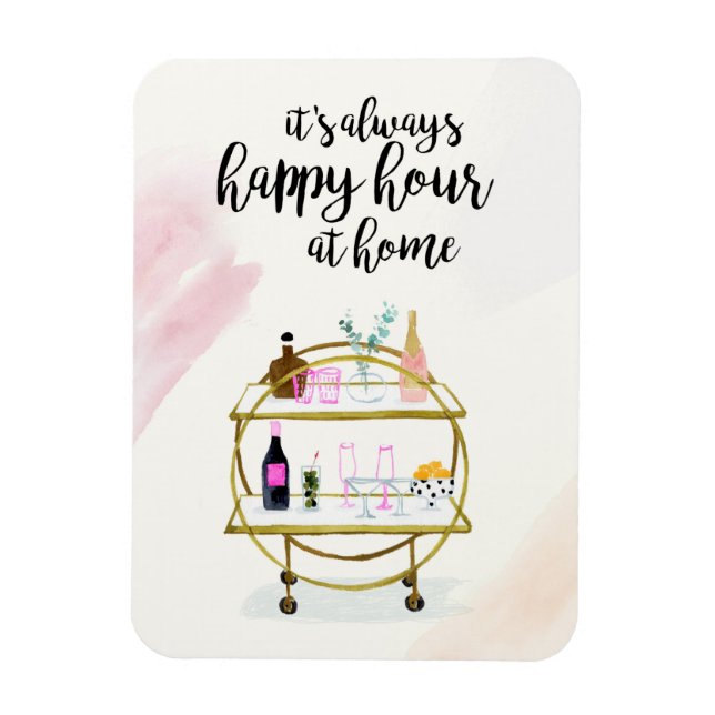 Happy Hour bei Zuhause I Magnet (Vertikal)