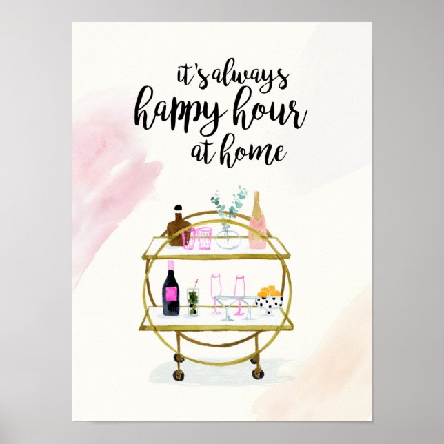 Happy Hour bei Zuhause I Poster (Vorne)