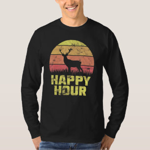 Happy Hour Deer Sunset Jagd 1 T-Shirt