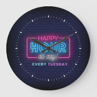 Happy Hour Den ganzen Tag Neon signieren benutzerd