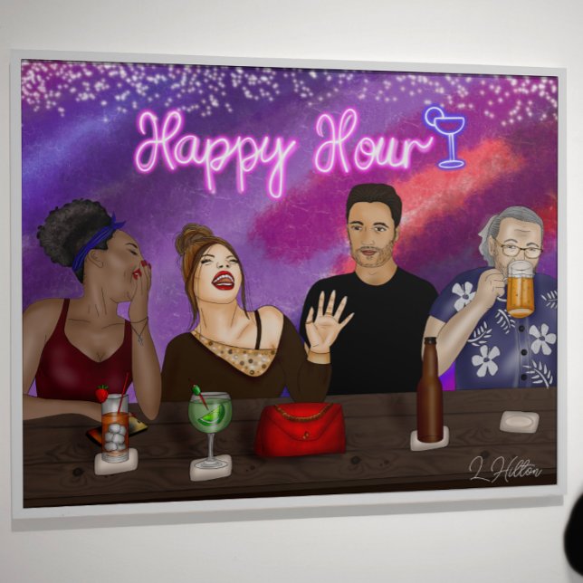 Happy Hour | Digitale Kunst Poster (Von Creator hochgeladen)