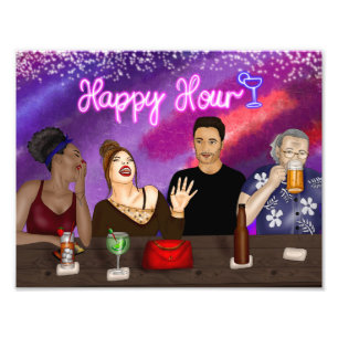 Happy Hour   Diversity Artwork Fotodruck