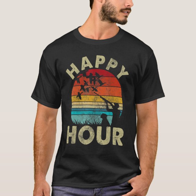 Happy Hour Duck Hunting Hunter T-Shirt (Vorderseite)