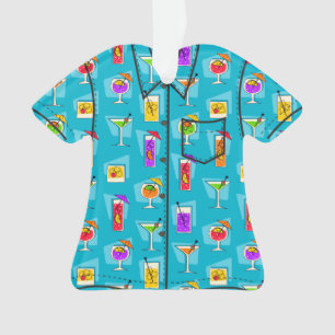 Happy Hour Hawaiianisches Tropengetränk Aloha-Shir Ornament