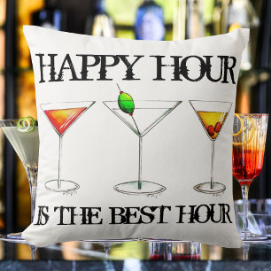Happy Hour ist der beste Stunden-Drink-Cocktail Kissen