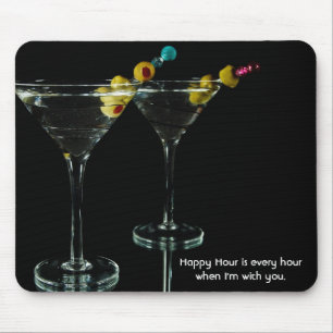 Happy Hour Martini Drinks Mousepad