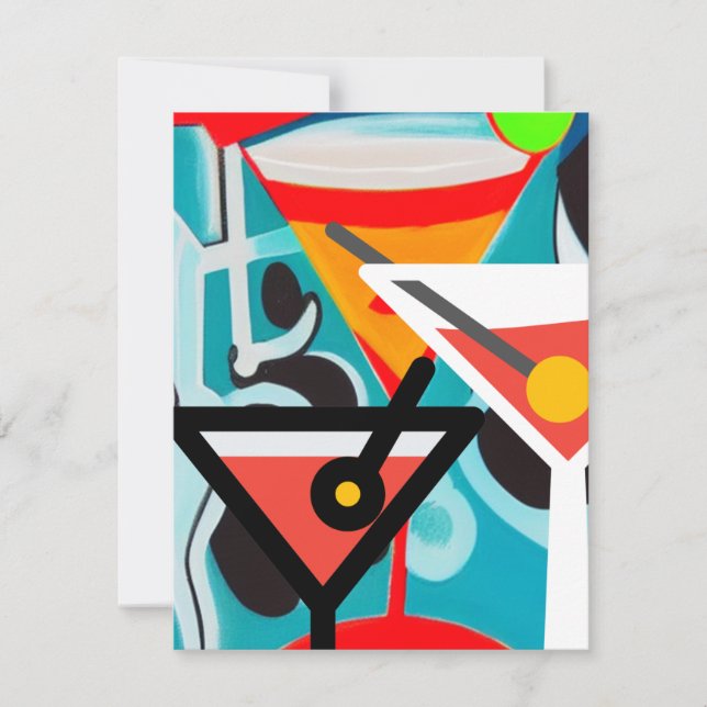 Happy Hour Mitteilungskarte (Vorderseite)